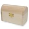 Unfinished Wooden Jewelry or Storage Trinket Gift Box Chest with Clasp DIY Unpainted Craft 4.75 Inches